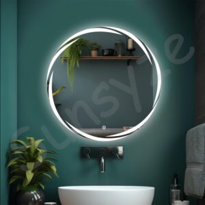 Led mirror, mirror with light