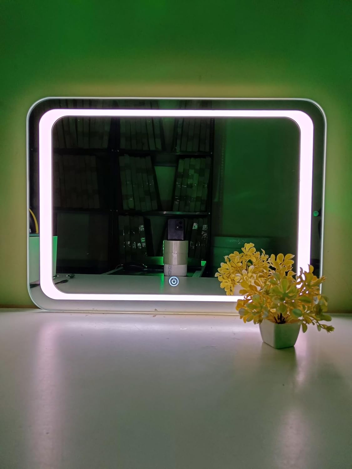 Sunsyze Modern Led Mirror for Bathroom & Bedroom, Styles Mirror with Light - Image 5