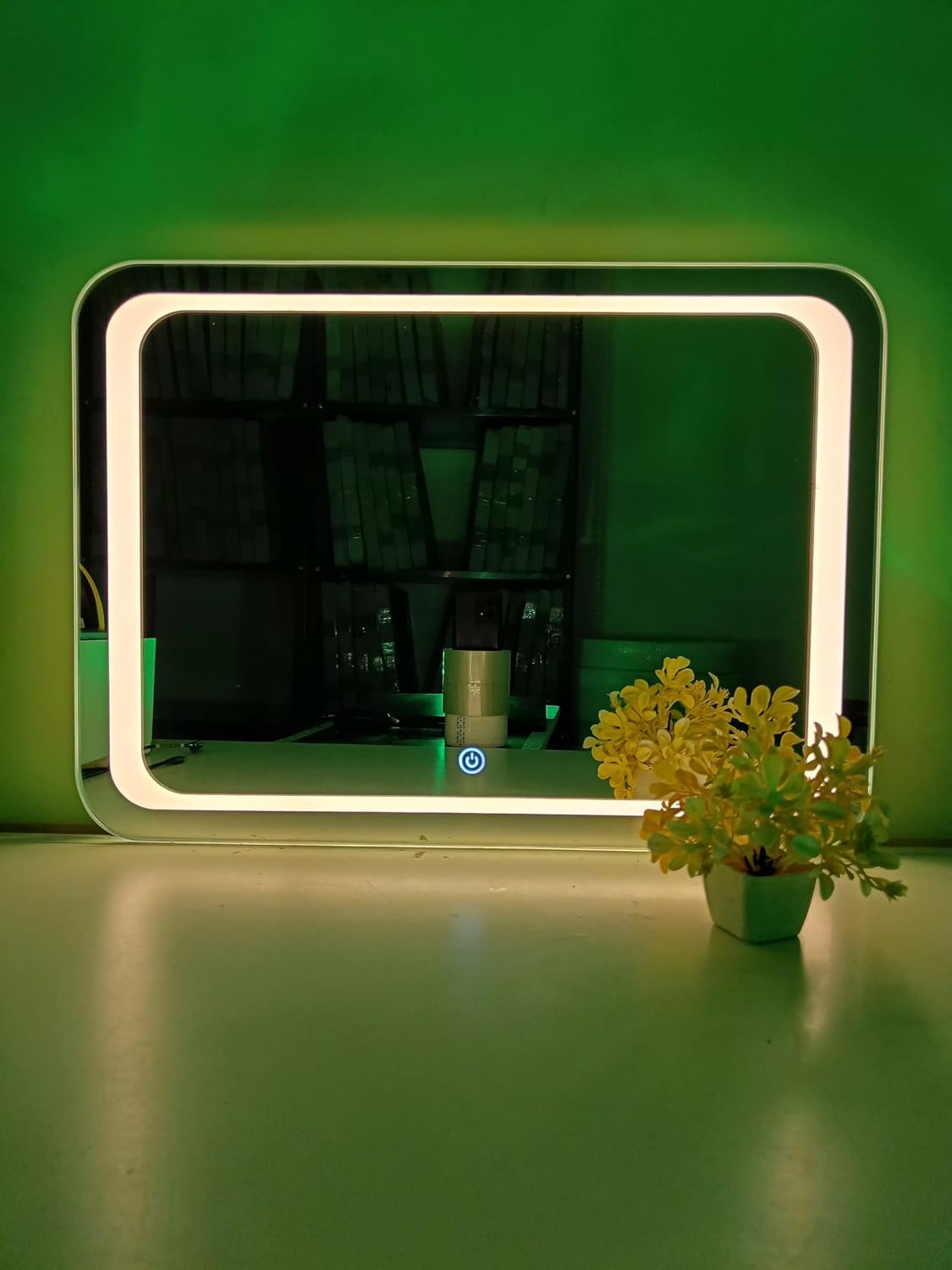 Sunsyze Modern Led Mirror for Bathroom & Bedroom, Styles Mirror with Light - Image 4