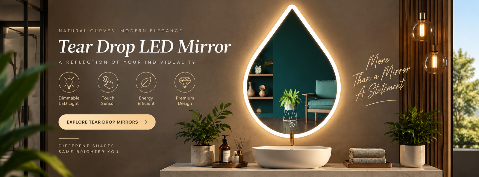 Tier Drop LED Mirror